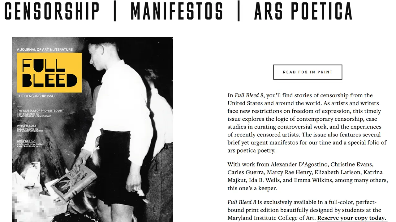 Essay 'On Silence & The Latent Image' by Daniel Cosentino, published in Full Bleed Issue 8